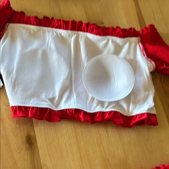 Cider Vibrant Red Ruffle Bikini Set - Picture 4 of 7